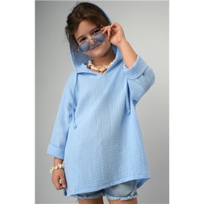 Детская хлопковая пляжная туника из муслина Happyfox