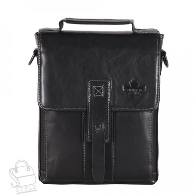 Сумка мужская кожаная кожаный 28813-1Z black  Zinimxs