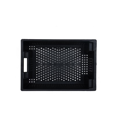 Ящик универсальный, пластиковый, 60×40×20 см, на 30 кг, чёрный