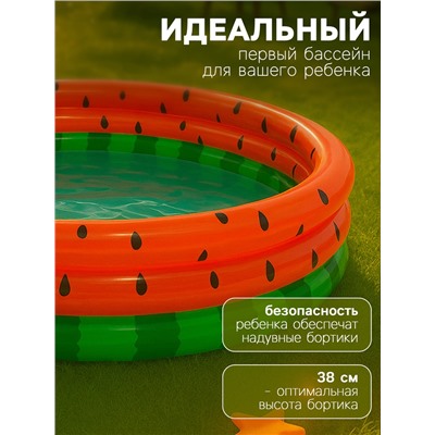 Бассейн надувной «Арбуз», 168×38 см, от 2 лет, 58448NP INTEX