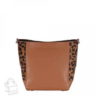 Сумка женская кожаная 3632VG leopard brown Vitelli Grassi