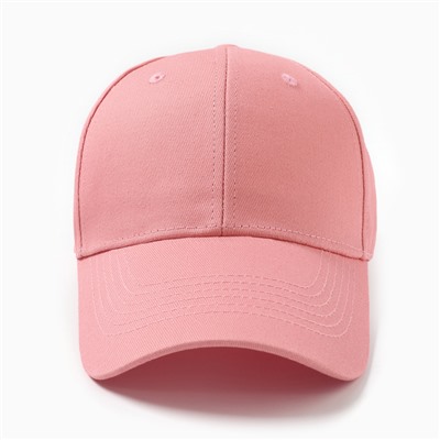 Бейсболка женская, розовый, размер 56-58