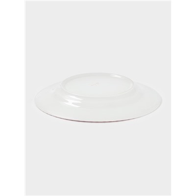 Тарелка Дулевский фарфор «Райские ландыши», d=20 см, белая