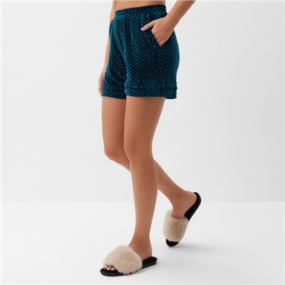 Шорты женские KAFTAN «Бархат» размер 40, зеленый