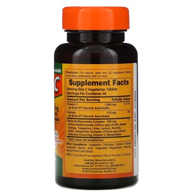 American Health, Ester-C, 500 мг, 90 вегетарианских таблеток