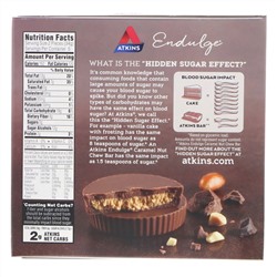 Atkins, Endulge, чашечки с арахисовым маслом, 5 упаковок, 34 г каждая