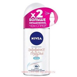 Nivea Дезодорант-антиперспирант Эффект пудры Fresh Шариковый 50 мл