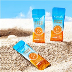 Солнцезащитный крем для лица и тела SPF 50 Sadoer, КОРОБКА 50 саше.