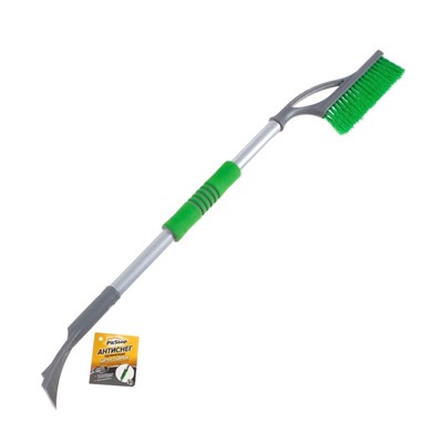 Щетка сметка, со скребком pitstop удлинённая, антиснег, 80 см