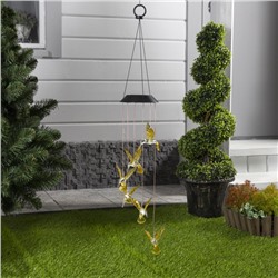 Садовый светильник «Колибри», уличный, на солнечной батарее, 6 LED, свечение мульти