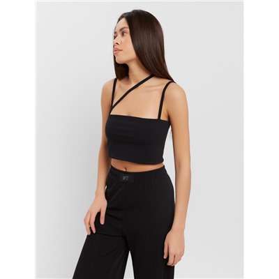 Топ на бретелях женский MIST, размер 44-46, чёрный