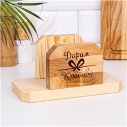 Набор досок разделочных «Угловая ручка», в кассете, 38×22×1.8 см, 34×20×1.8 см, 30×18×1.8 см