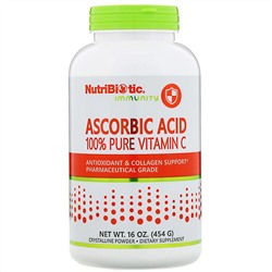 NutriBiotic, Immunity, аскорбиновая кислота, 100% чистый витамин C, 454 г (16 унций)