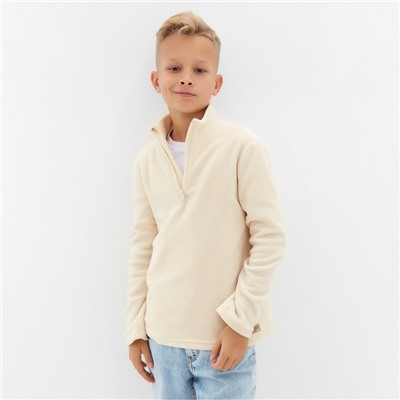 Джемпер флисовый детский MINAKU, цвет экрю, рост 104