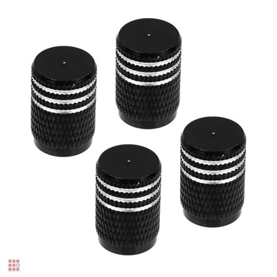 NG Набор заглушек ниппеля 4шт. алюминиевый, универсальный, черный