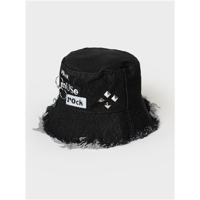 Панама текстильная джинсовая для девочек