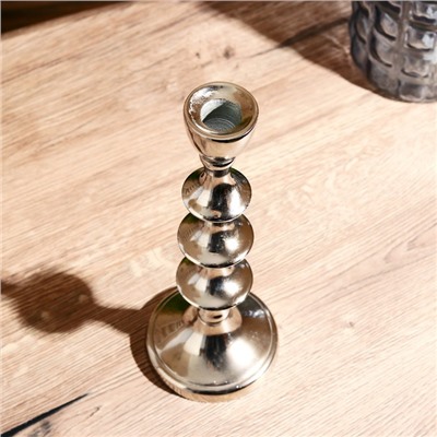 Подсвечник «Кольца», на 1 свечу, 9×9×24 см, алюминий