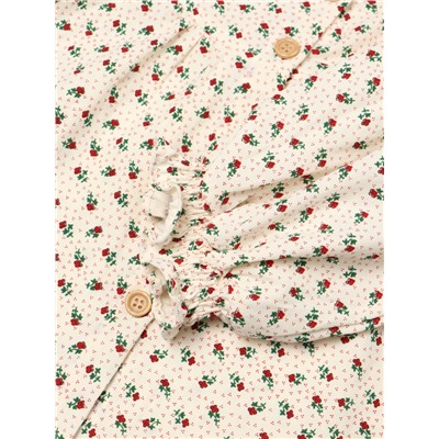 Рубашка для девочки Крошка Я, рост 86-92 см, бежевая