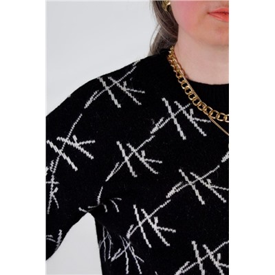 Джемпер Штрихи арт.1897 (Черный)