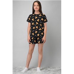 Хлопковая пижама для девочки с шортами Happyfox