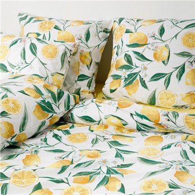 Постельное бельё 1.5-спальное «Ночь нежна. Лимоны», поплин