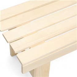 Лавка деревянная, 100×45×42 см, липа