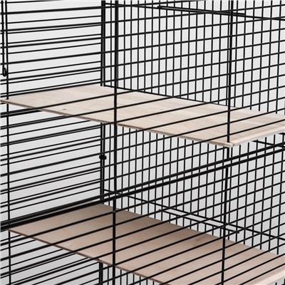 Клетка для шиншиллы «Пижон» №10, разборная, 58×40×88, бежевая