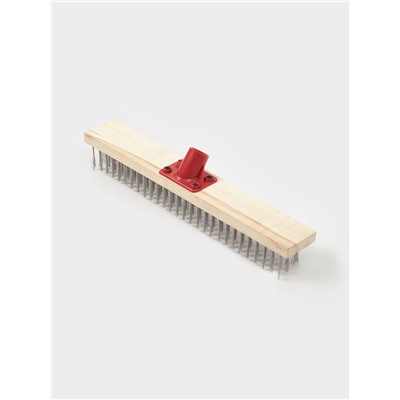 Щётка для пола с металлической щетиной, 40 см