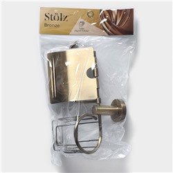 Держатель для туалетной бумаги Stölz basic Bronze, подставка, 25.5×13.5×12 см, бронзовый
