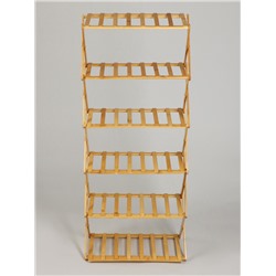 Стеллаж универсальный, 6 полок, 50×25×110 см, напольный, открытый, Greengo