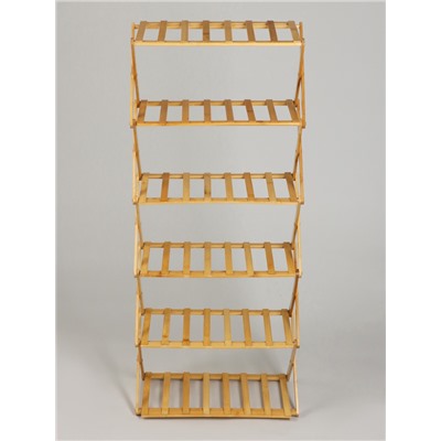 Стеллаж универсальный, 6 полок, 50×25×110 см, напольный, открытый, Greengo