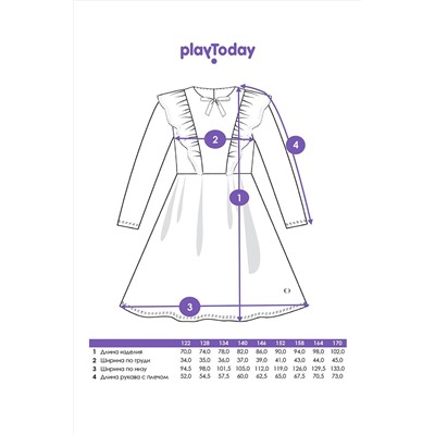 Платье PLAYTODAY, 1124546
