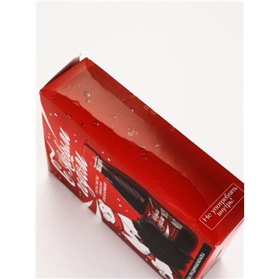 УЦЕНКА Набор "С Новым годом!", гель для душа, 250 мл, аромат газировки и мочалка