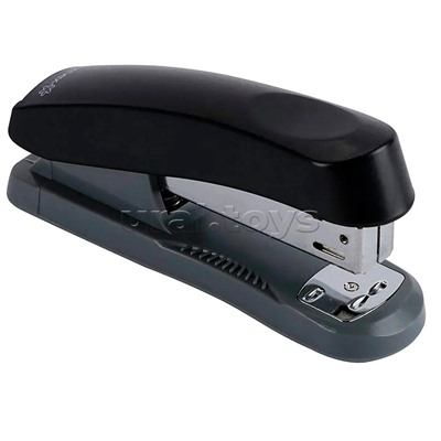 Степлер "Attomex" 24/6&26/6 (мощность 25 листов, глубина скрепления 56 мм) пластиковый, черный