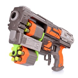 Бластер "Double magas" с мягкими пулями, в коробке