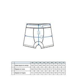 Плавки-шорты трикотажные для мальчиков «8»