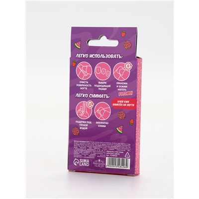 Детские накладные ногти «Панда», 12 шт.