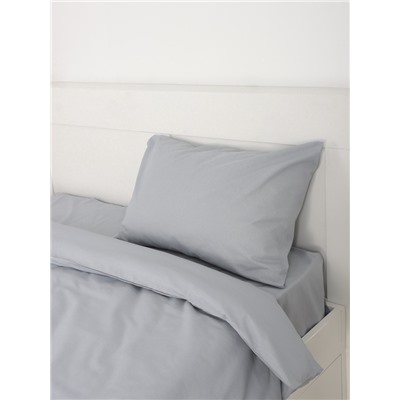 Постельное бельё 1.5-спальное «Этель», серое, бязь