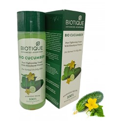 Biotique Cucumber Pore Tightening Toner/Биотик Огуречный Тоник Сужающий Поры 120мл