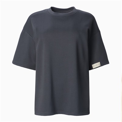 Футболка женская с нашивкой MIST Base, цвет графит, размер 42