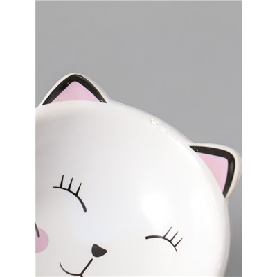 УЦЕНКА Аромалампа для эфирных масел керамика «Котик пятнистый», 10.5×10.5×10.5 см