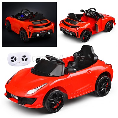 Электромобиль "Скоростной заезд" на аккумуляторе, с р/у управлением, в коробке (красный)