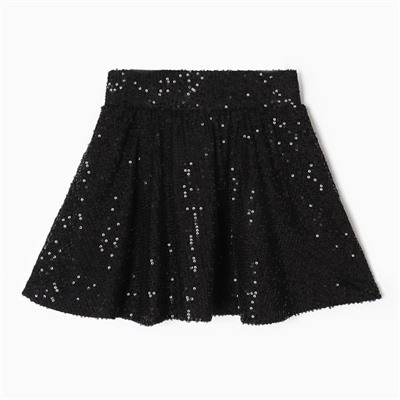 Юбка из пайеток KAFTAN размер 36 (134-140 см), черный