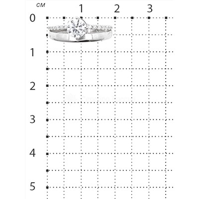 Кольцо из серебра с фианитами родированное 925 пробы К-2826-Р
