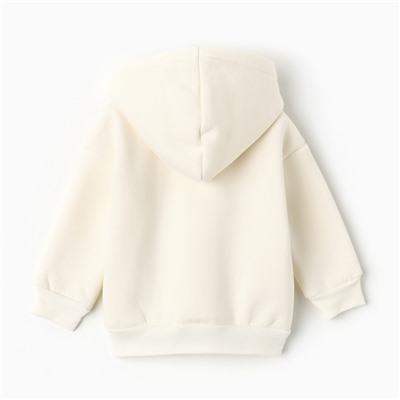 Толстовка детская «Крошка Я» Blueberry, рост 74-80 см, молочная