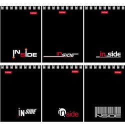 Блокнот на спирали А7 40л "INSIDE" (004691) 01622 Хатбер