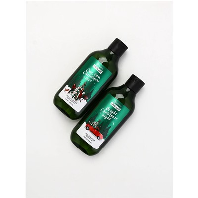 Подарочный набор новогодний: гель для душа, пена для ванны и мочалка, URAL LAB