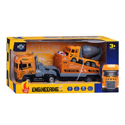 Машина "Перевозчик спецтехники" ( свет,звук) в коробке