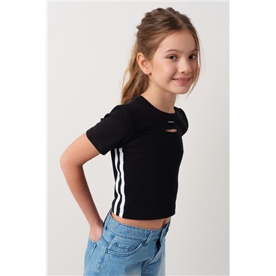 Фуфайка трикотажная для девочек (футболка) PLAYTODAY, 1243951