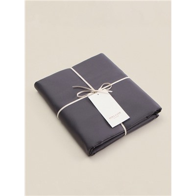 Простыня на резинке 1.5-спальная SL Home Graphite, 140×200+30 см, сатин